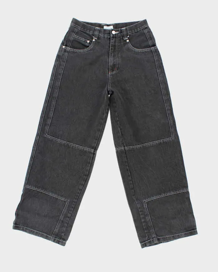 Vintage Y2K Request Wide Leg Grey Wash Jeans - W28 L28 sold by Rokit