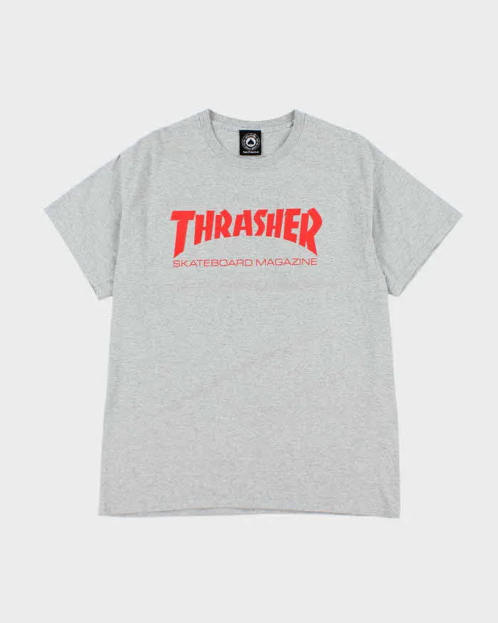 Vintage 2000's Thrasher Magazine Spell Out Logo T-Shirt - M sold by Rokit