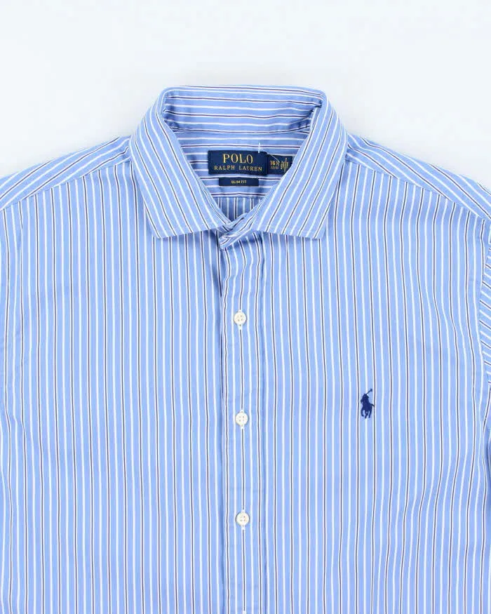 Vintage Ralph Laureen Stripe Long Sleeve Shirt - M sold by Rokit product image thumbnail 3