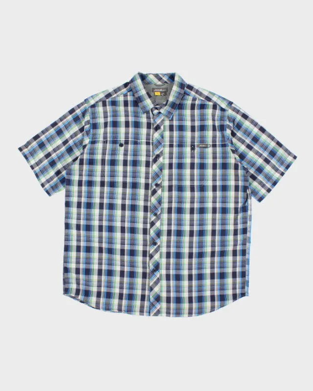 Vintage Eddie Bauer Check Short Sleeve Shirt - L sold by Rokit