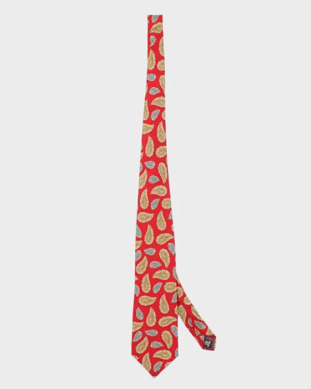 Vintage 90's Christian Dior Paisley All Over Print Tie sold by Rokit
