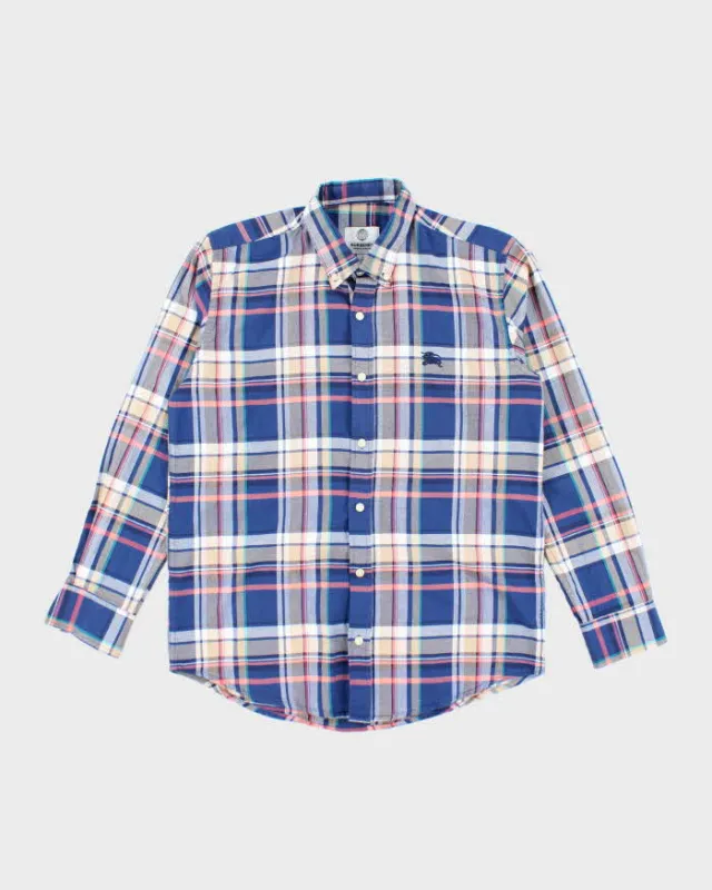 Vintage Burberry Checked Long Sleeve Shirt - L made by Burberry