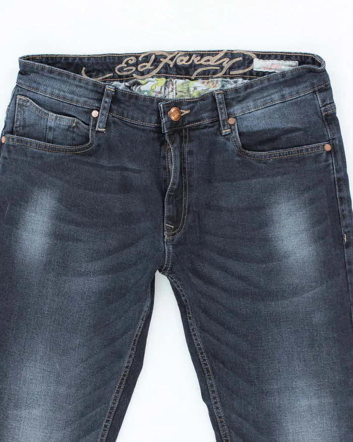 Vintage Y2k 00s Ed Hardy Embroidered Jeans - W36 L28 sold by Rokit product image thumbnail 3