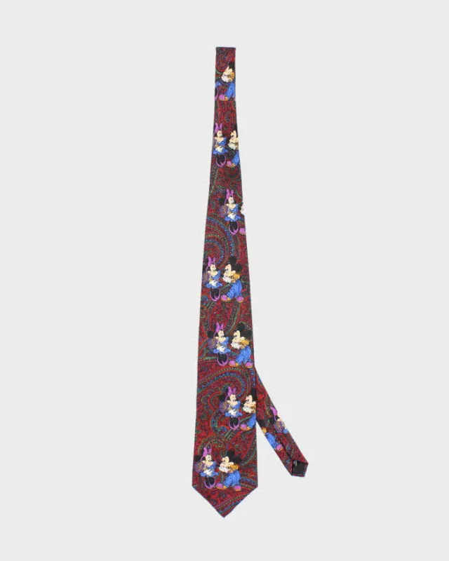 Vintage 90's Disney Mickey Mouse Paisley Print Tie sold by Rokit