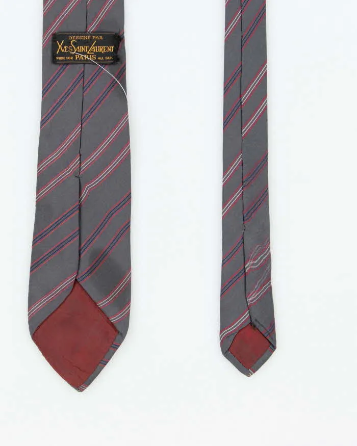 Vintage 80's Yves Saint Laurent Striped Silk Tie sold by Rokit product image thumbnail 2