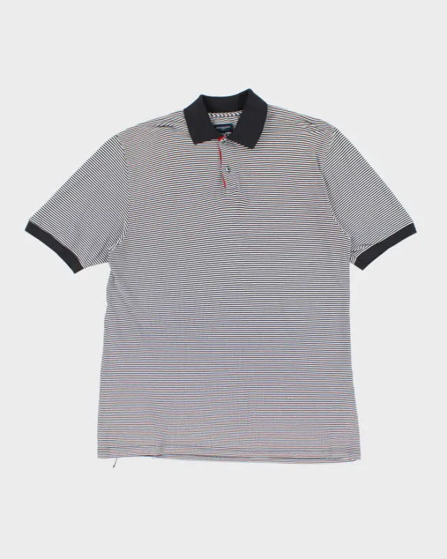 Vintage 2000's Burberry Golf Striped Lightweight Polo Shirt - M sold by Rokit