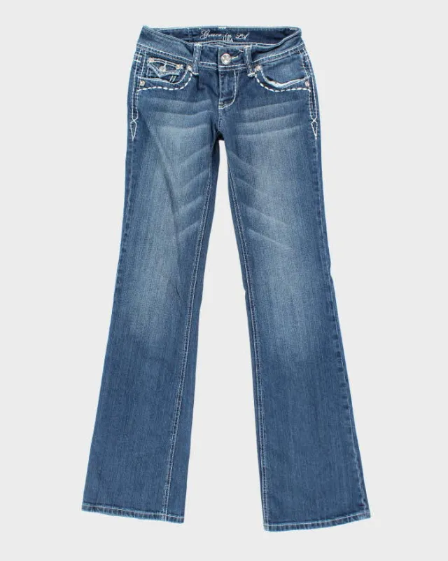 Vintage Y2k 00s Grace Rhinestone Bootcut Jeans - W28 L33 sold by Rokit