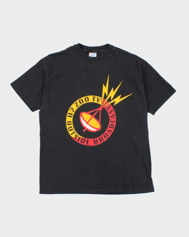 Vintage 90s U2 Zoo TV Outside Broadest Single Stitch T-shirt - XL sold by Rokit