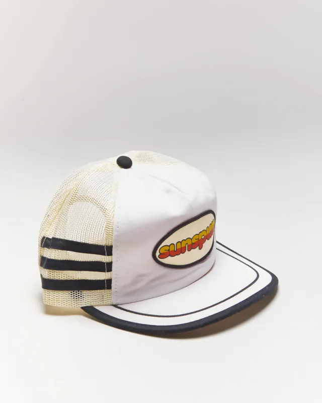 Vintage 90's Sun Spun Striped Trucker Cap - OS sold by Rokit