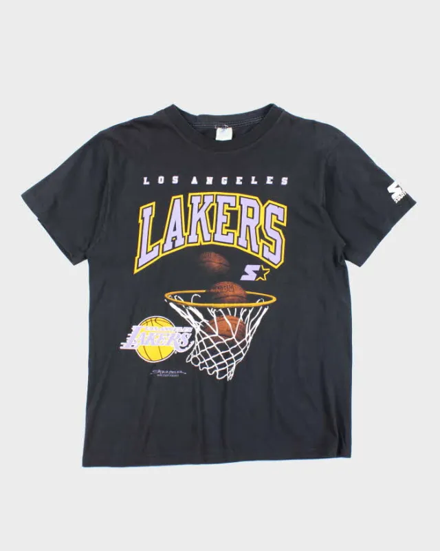 Vintage 90s Starter Los Angeles Lakers Single Stitch T-shirt - L sold by Rokit