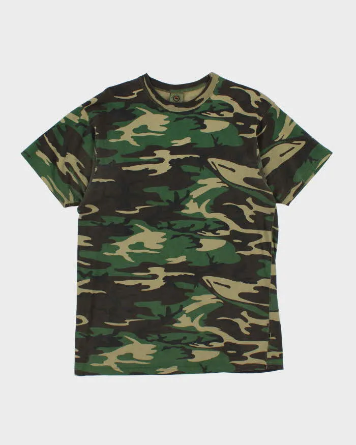 Vintage 00s TMT Camouflage T-shirt - L sold by Rokit