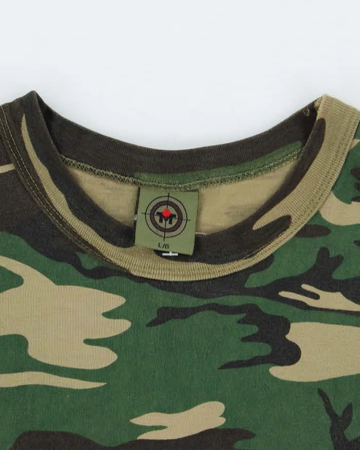 Vintage 00s TMT Camouflage T-shirt - L sold by Rokit product image thumbnail 5
