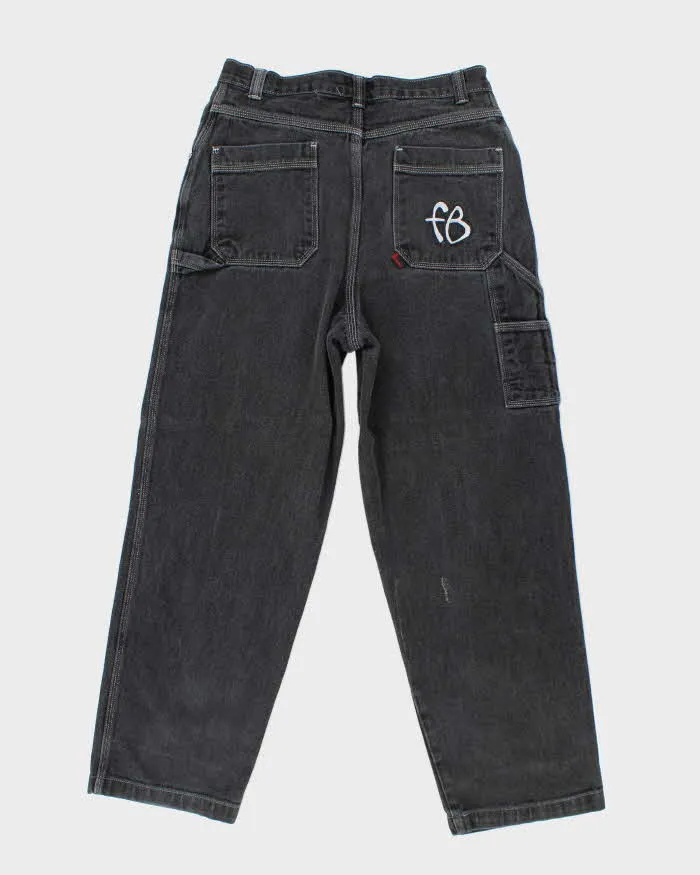 Vintage Y2K Fubu Wide Leg Embroidered Dark Wash Jeans - W30 L27 sold by Rokit product image thumbnail 2