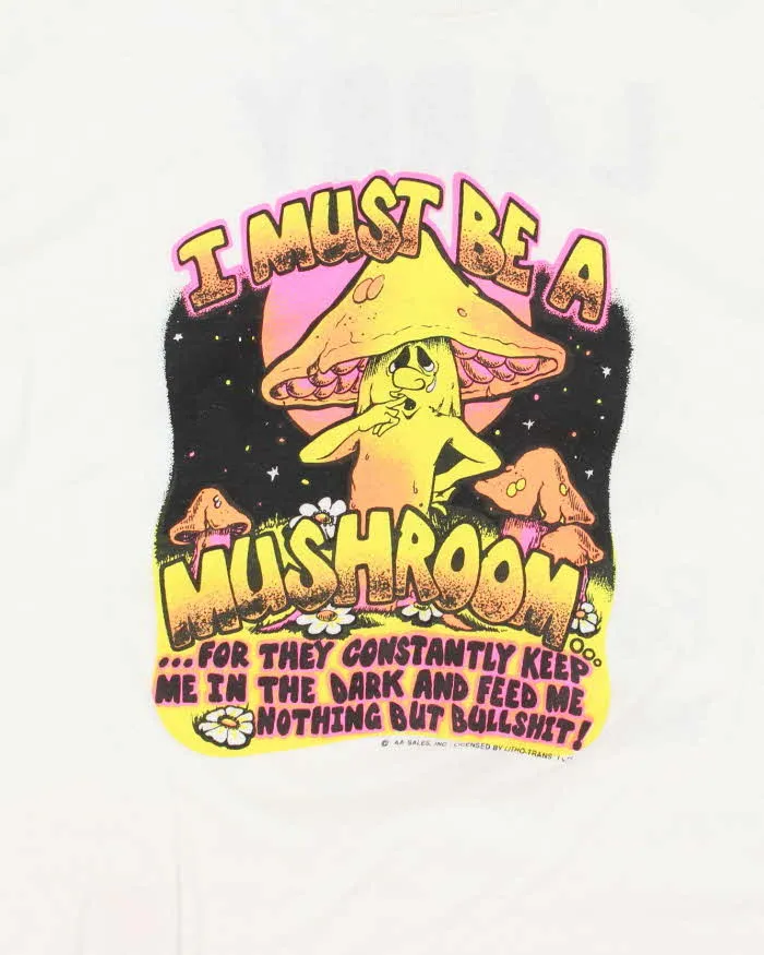 Vintage 90's Mushroom Comedy Graphic T-Shirt - L sold by Rokit product image thumbnail 3