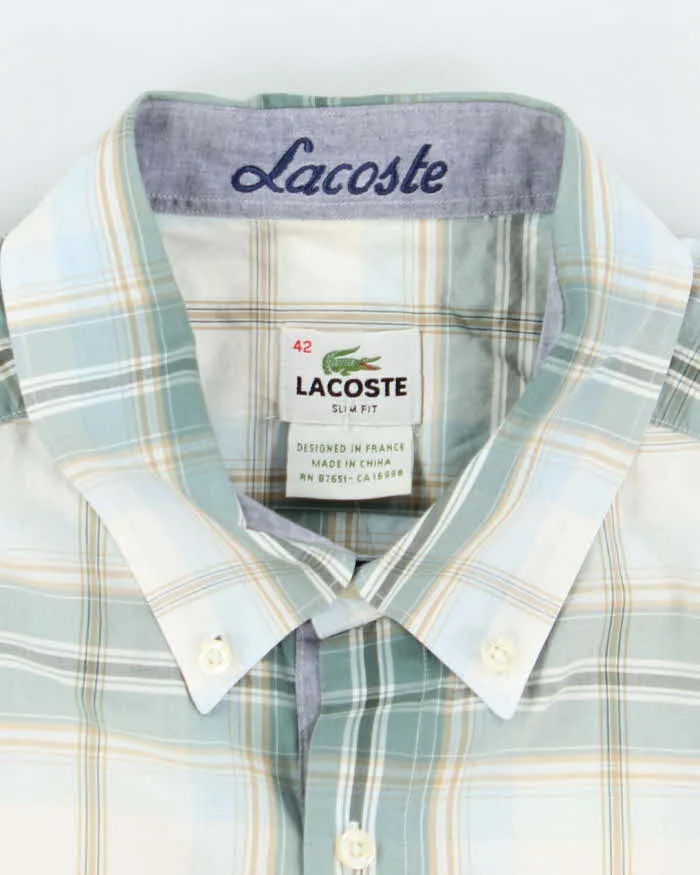 Vintage Lacoste Checked Short Sleeve Shirt - XL sold by Rokit product image thumbnail 5