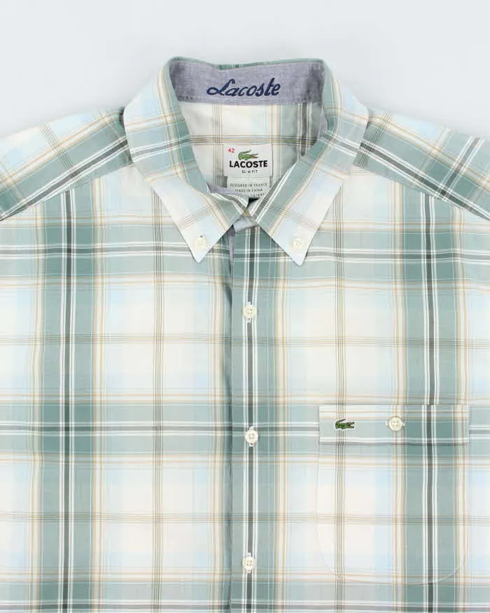 Vintage Lacoste Checked Short Sleeve Shirt - XL sold by Rokit product image thumbnail 3