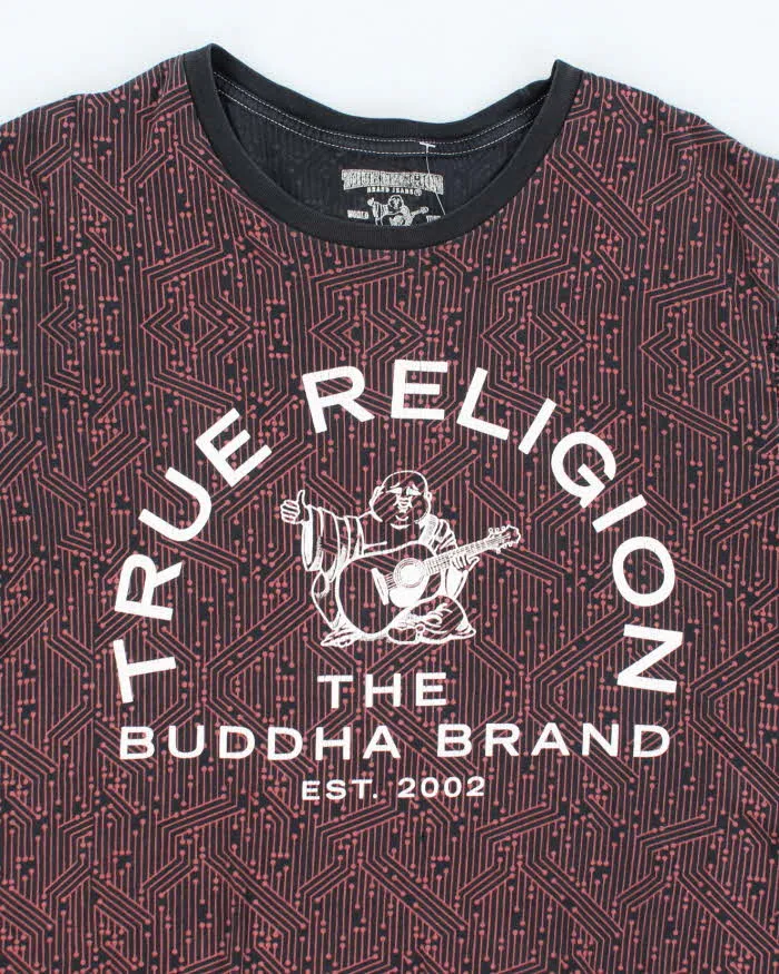 Vintage 2000's True Religion Patterned Centre Logo T-Shirt - L sold by Rokit product image thumbnail 3