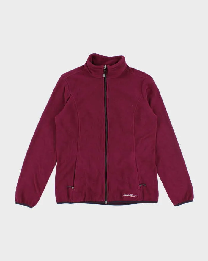 Vintage Eddie Bauer Purple Full-Zip Fleece - M sold by Rokit