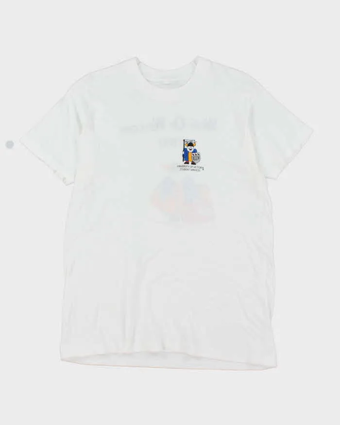 Vintage 90s University Of Victoria Single Stitch T-shirt - M sold by Rokit