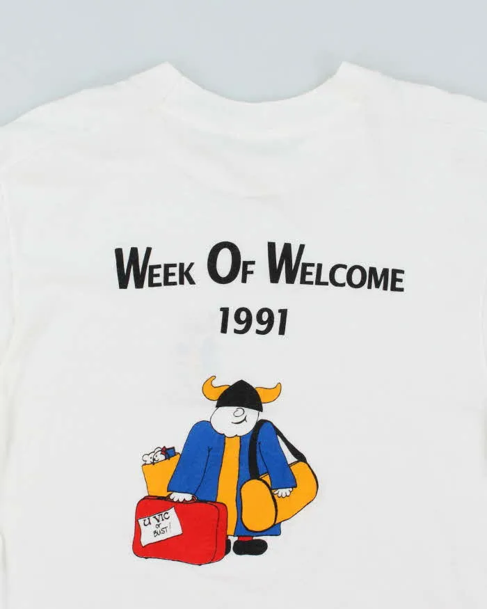 Vintage 90s University Of Victoria Single Stitch T-shirt - M sold by Rokit product image thumbnail 4