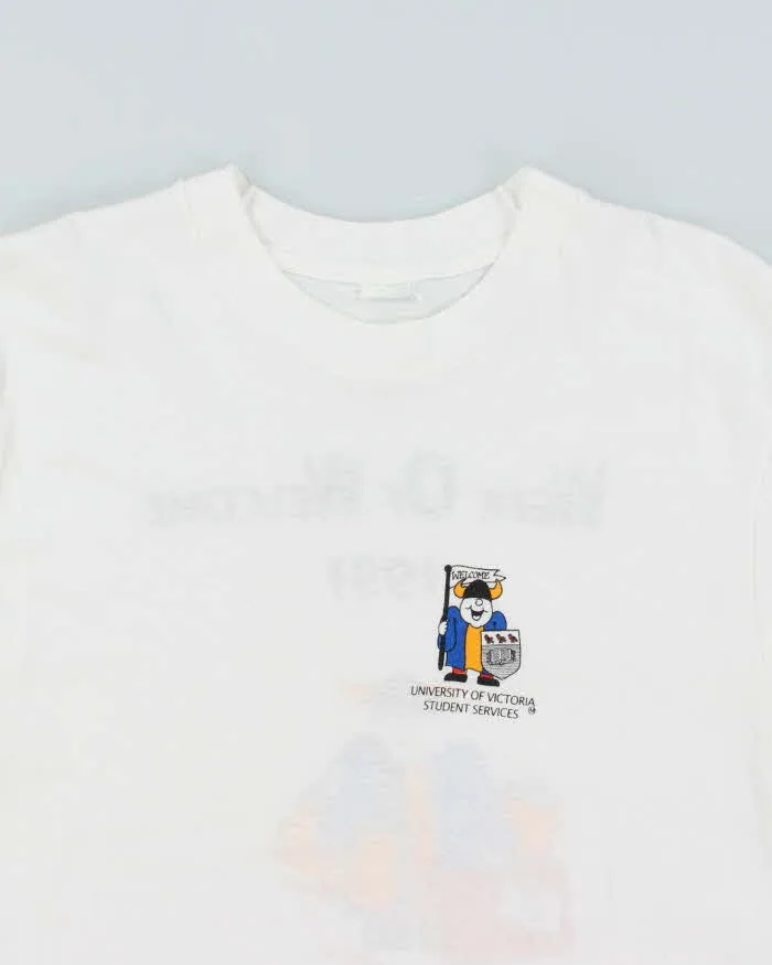 Vintage 90s University Of Victoria Single Stitch T-shirt - M sold by Rokit product image thumbnail 3