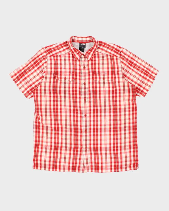 Vintage The North Face Check Short Sleeve Shirt - L sold by Rokit