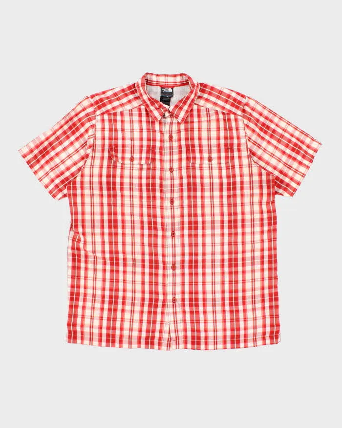 Vintage The North Face Check Short Sleeve Shirt - L sold by Rokit