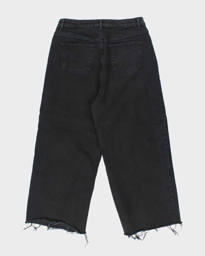 Vintage Y2K Neon Ultra Wide Leg Black Wash Denim Jeans - W30 L25 sold by Rokit product image thumbnail 2