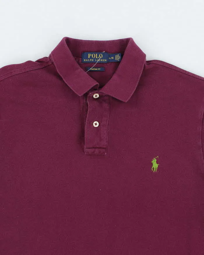 Vintage 2000's Ralph Lauren Small Logo Polo Shirt - L sold by Rokit product image thumbnail 3
