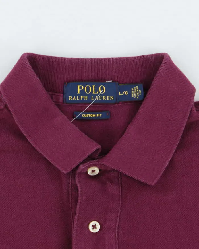 Vintage 2000's Ralph Lauren Small Logo Polo Shirt - L sold by Rokit product image thumbnail 5
