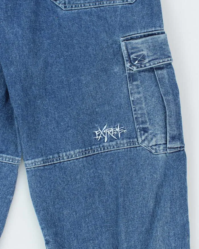 Vintage Y2K Xtreme Ultra Wide Leg Cargo Jeans - W28 L30 sold by Rokit product image thumbnail 3