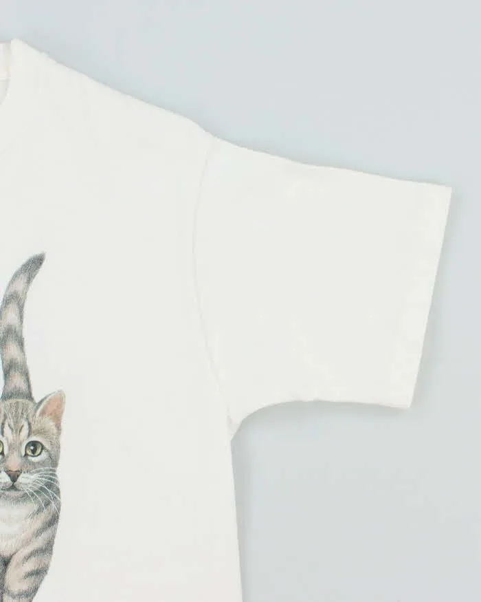 Vintage 90's Three Mouse Cats Graphic T-Shirt - M sold by Rokit product image thumbnail 5