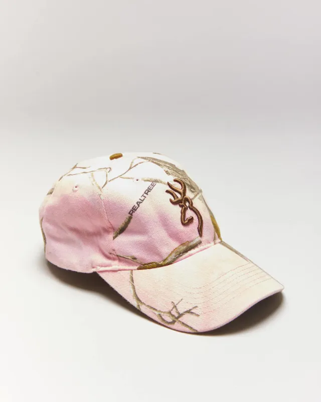 Vintage Y2K Browning Pink Real Tree Camo Cap - OS sold by Rokit