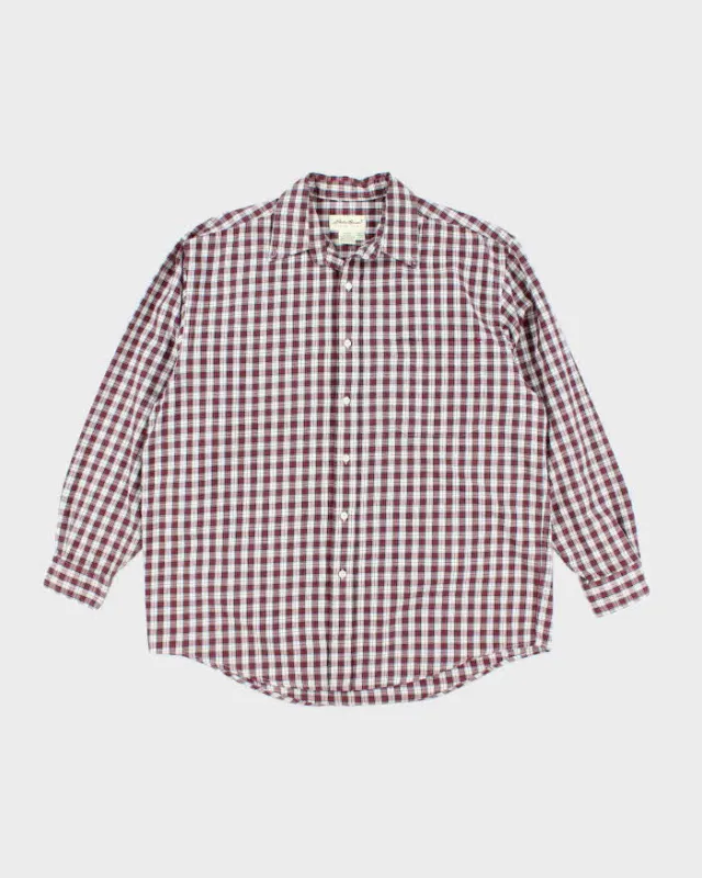 Vintage Eddie Bauer Checked Long Sleeve Shirt - L sold by Rokit