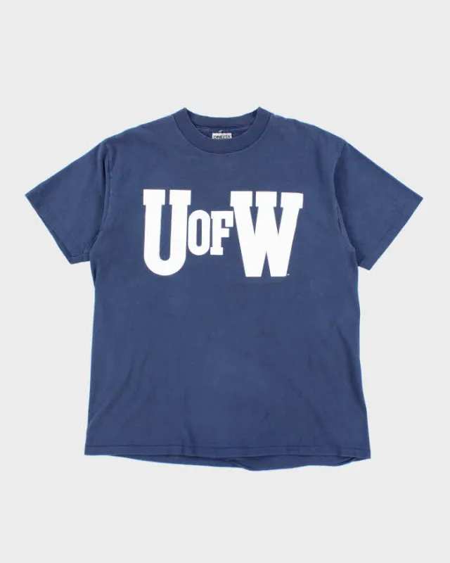 Vintage 90s U Of W Single Stitch T-shirt - L sold by Rokit