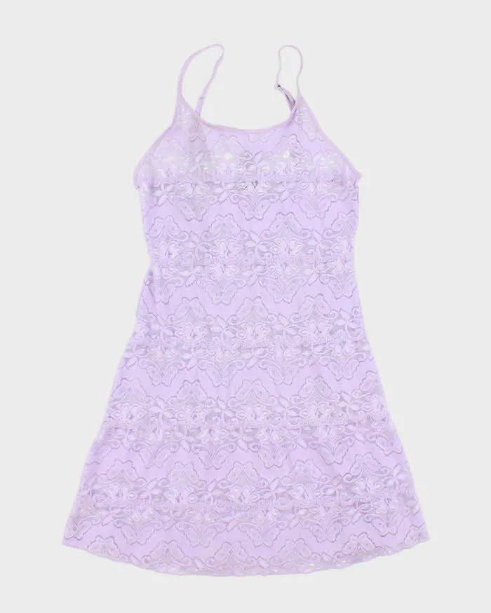 Vintage 90s La Vie En Rose Lace Slip Dress - S sold by Rokit