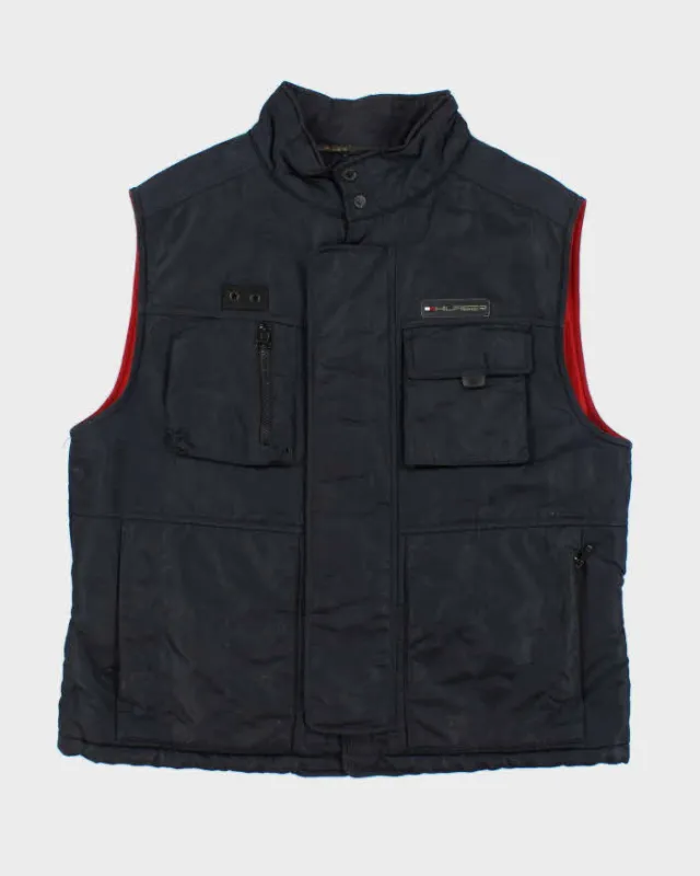 Vintage 2000's Tommy Hilfiger Multi Pocketed Lined Gilet - XL sold by Rokit
