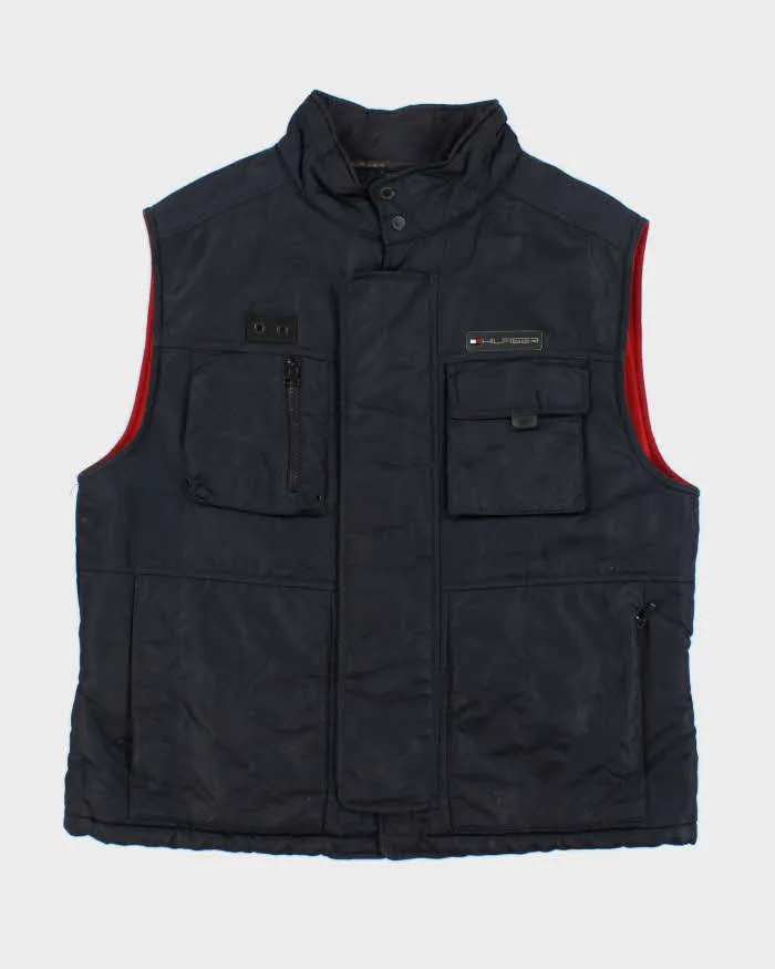 Vintage 2000's Tommy Hilfiger Multi Pocketed Lined Gilet - XL sold by Rokit