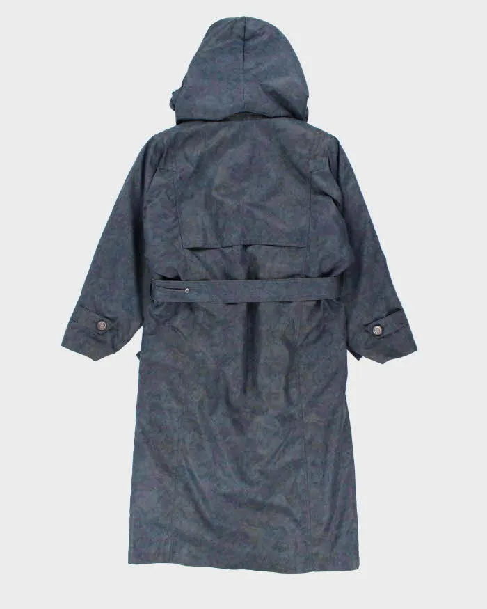 Vintage 90's Women's London Fog Foral Heavyweight Hooded Overcoat - M sold by Rokit product image thumbnail 2