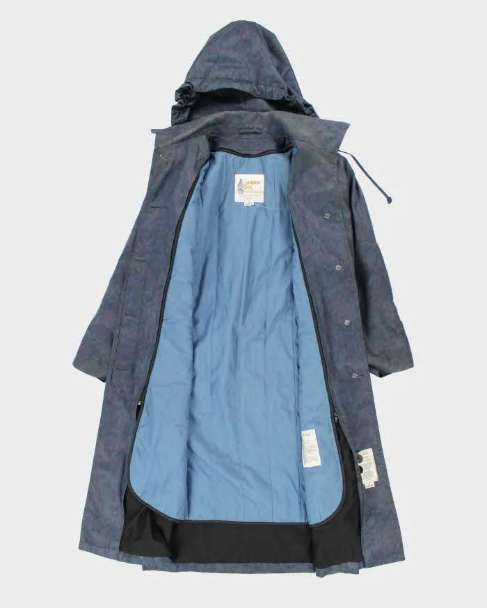 Vintage 90's Women's London Fog Foral Heavyweight Hooded Overcoat - M sold by Rokit product image thumbnail 5
