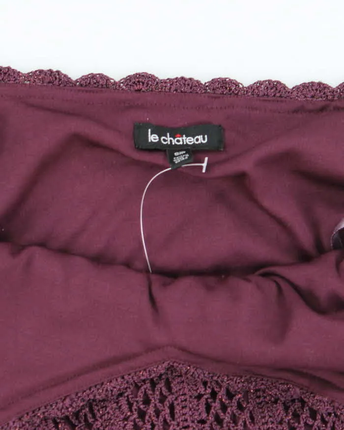 Vintage Y2k 00s Le Chateau Crochet Sparkly Cami - S sold by Rokit product image thumbnail 5