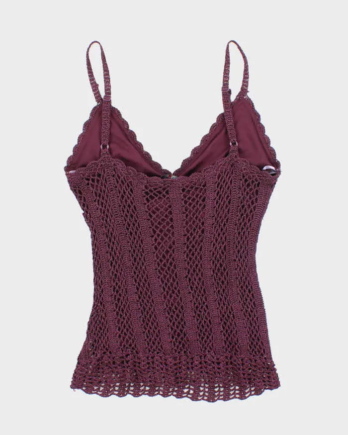 Vintage Y2k 00s Le Chateau Crochet Sparkly Cami - S sold by Rokit product image thumbnail 2