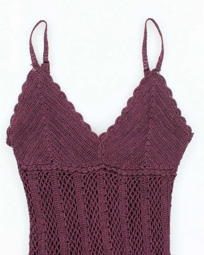 Vintage Y2k 00s Le Chateau Crochet Sparkly Cami - S sold by Rokit product image thumbnail 3