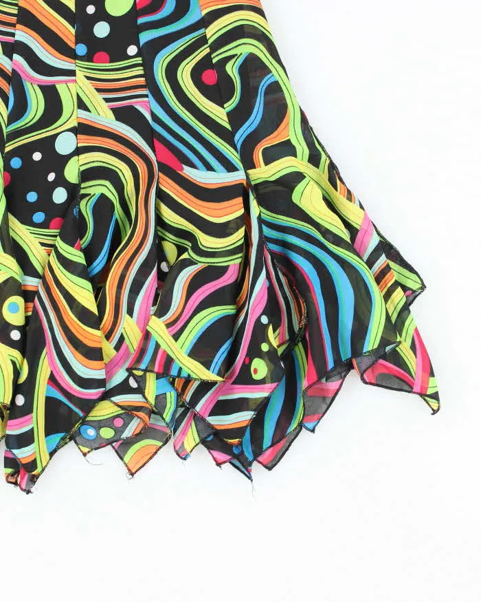 Vintage 90s Betsy & Bab Handkerchief Hem Pattern Skirt - XS sold by Rokit product image thumbnail 3