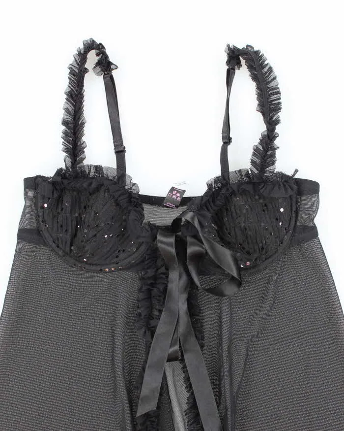 Vintage Y2k 00a La Senza Mesh Tie-Front Cami - XS sold by Rokit product image thumbnail 3