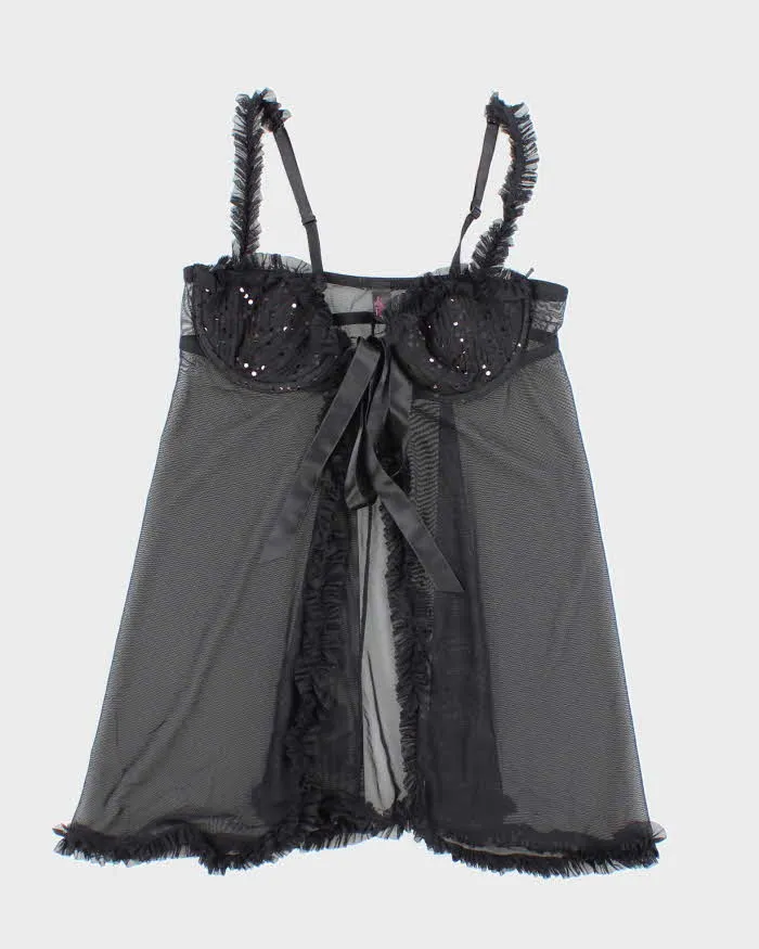 Vintage Y2k 00a La Senza Mesh Tie-Front Cami - XS sold by Rokit