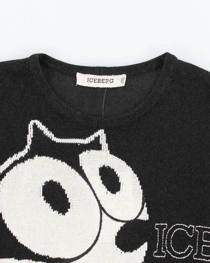 Vintage 90's Iceberg Felix the Cat Graphic Knit Jumper - S sold by Rokit product image thumbnail 3