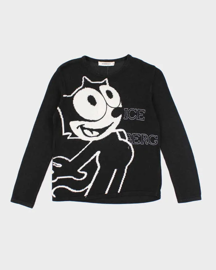 Vintage 90's Iceberg Felix the Cat Graphic Knit Jumper - S sold by Rokit