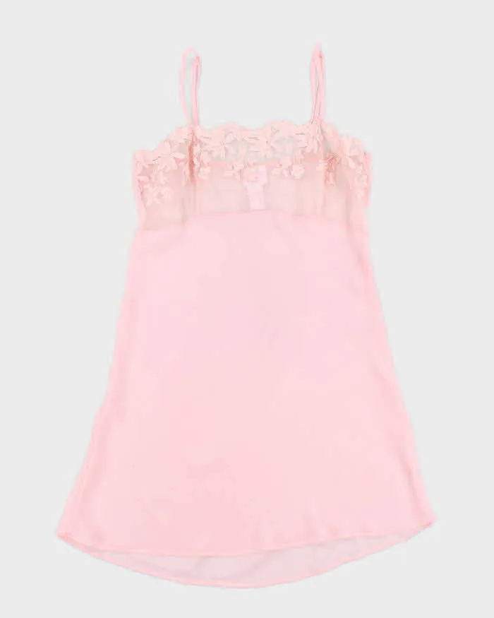 Vintage 90s La Vie En Rose Lace Mesh Dress - S sold by Rokit