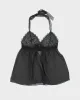 Vintage La Senza Mesh Halter Neck - M sold by Rokit